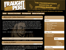 Tablet Screenshot of fraughtwithperil.com